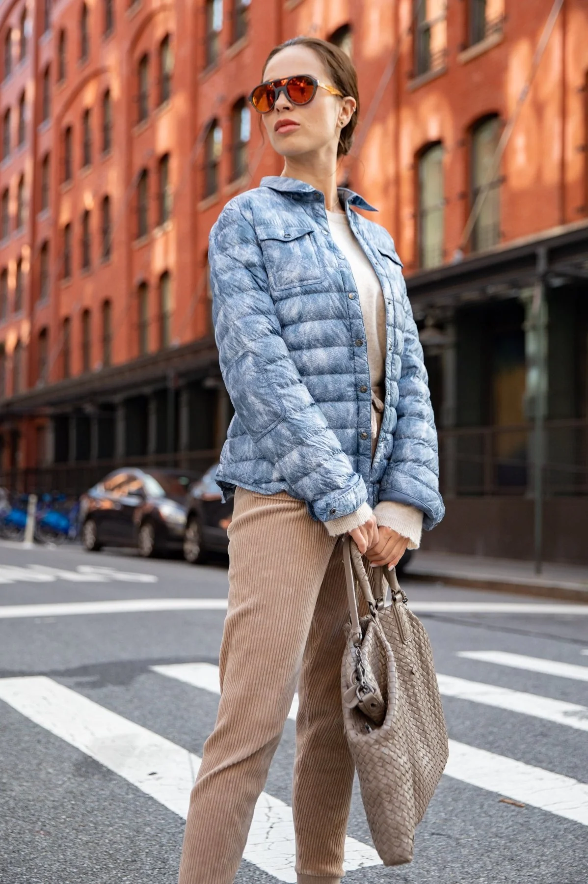 The Harrow Royale | Down Shirt | Blue Jean Print - Image 3