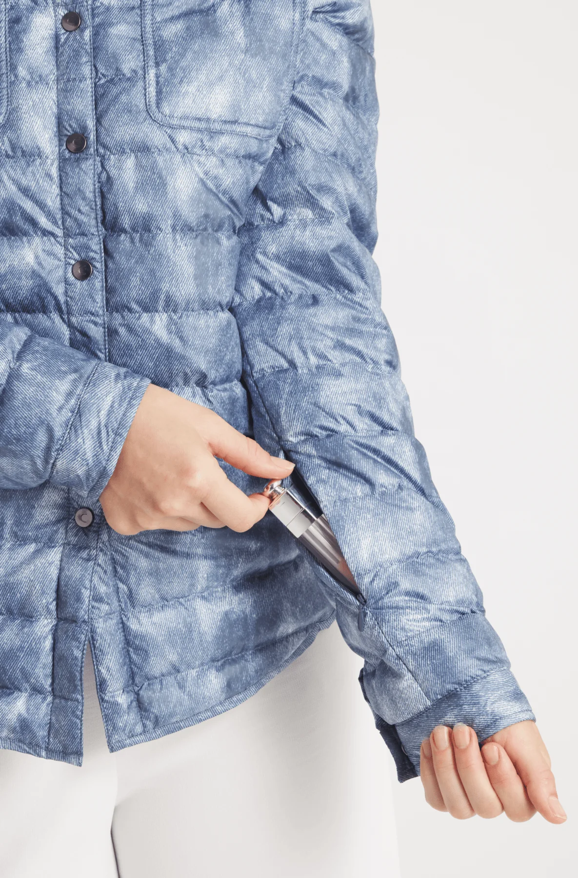 The Harrow Royale | Down Shirt | Blue Jean Print - Image 4