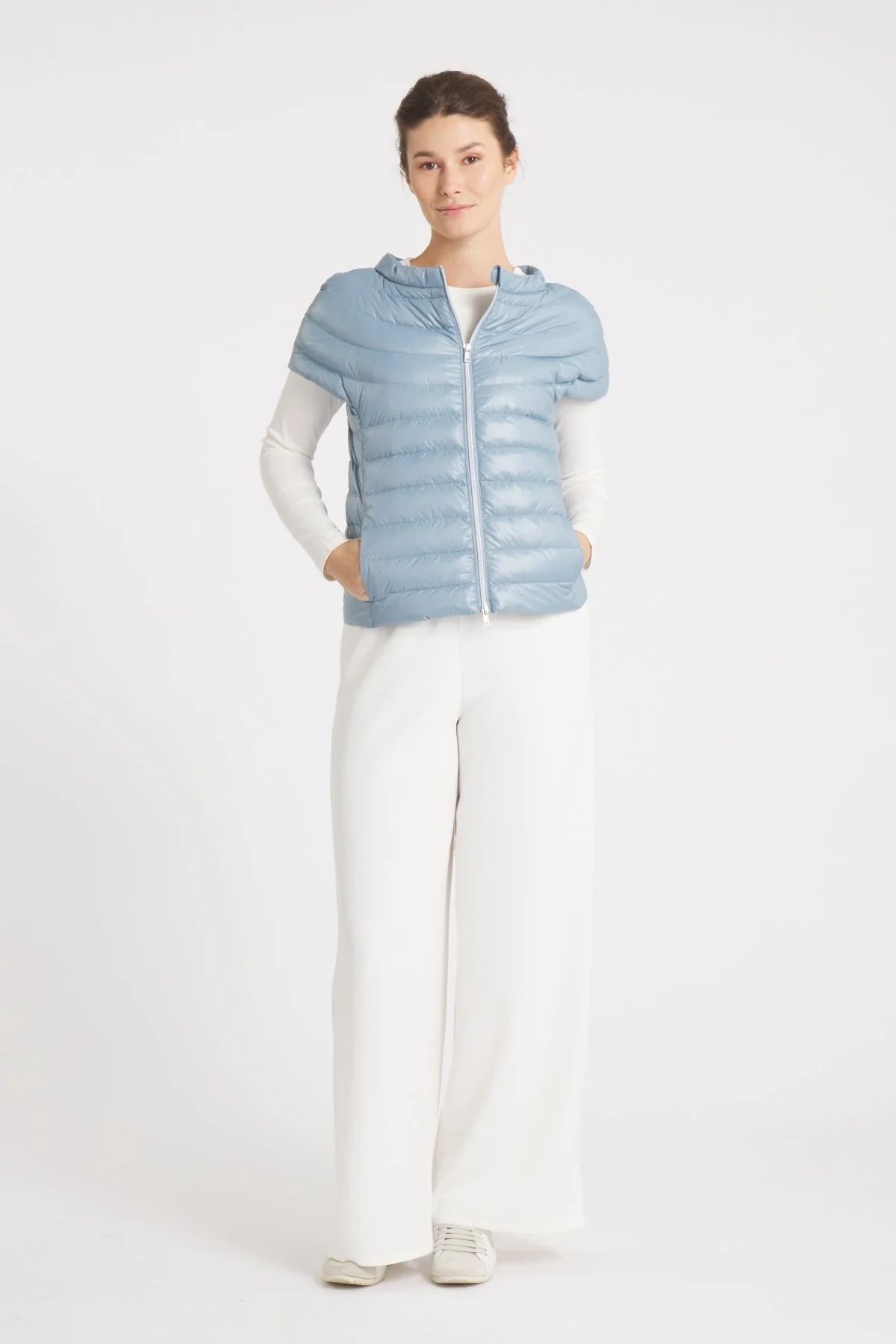 The St Ives | Down Vest | Steel Blue - Image 7