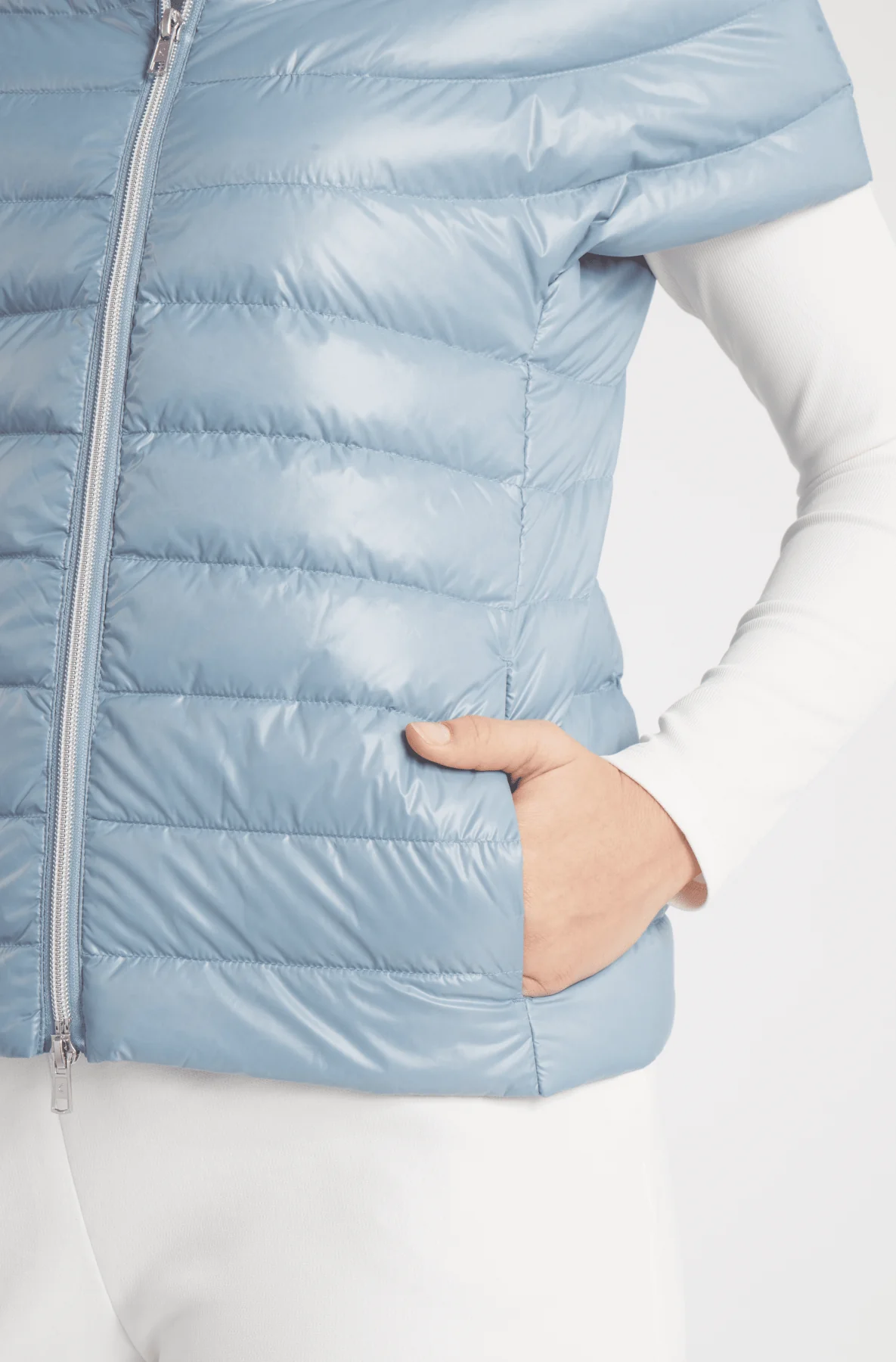 The St Ives | Down Vest | Steel Blue - Image 8