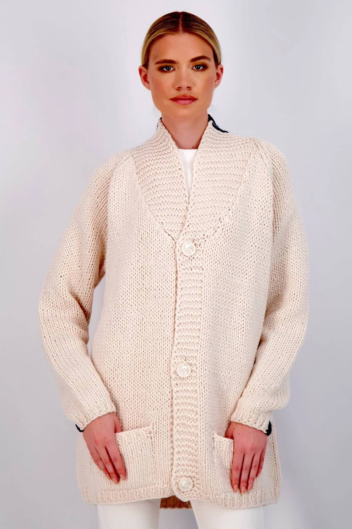The Buxton | Hand Made Wool Cardigan - Image 7