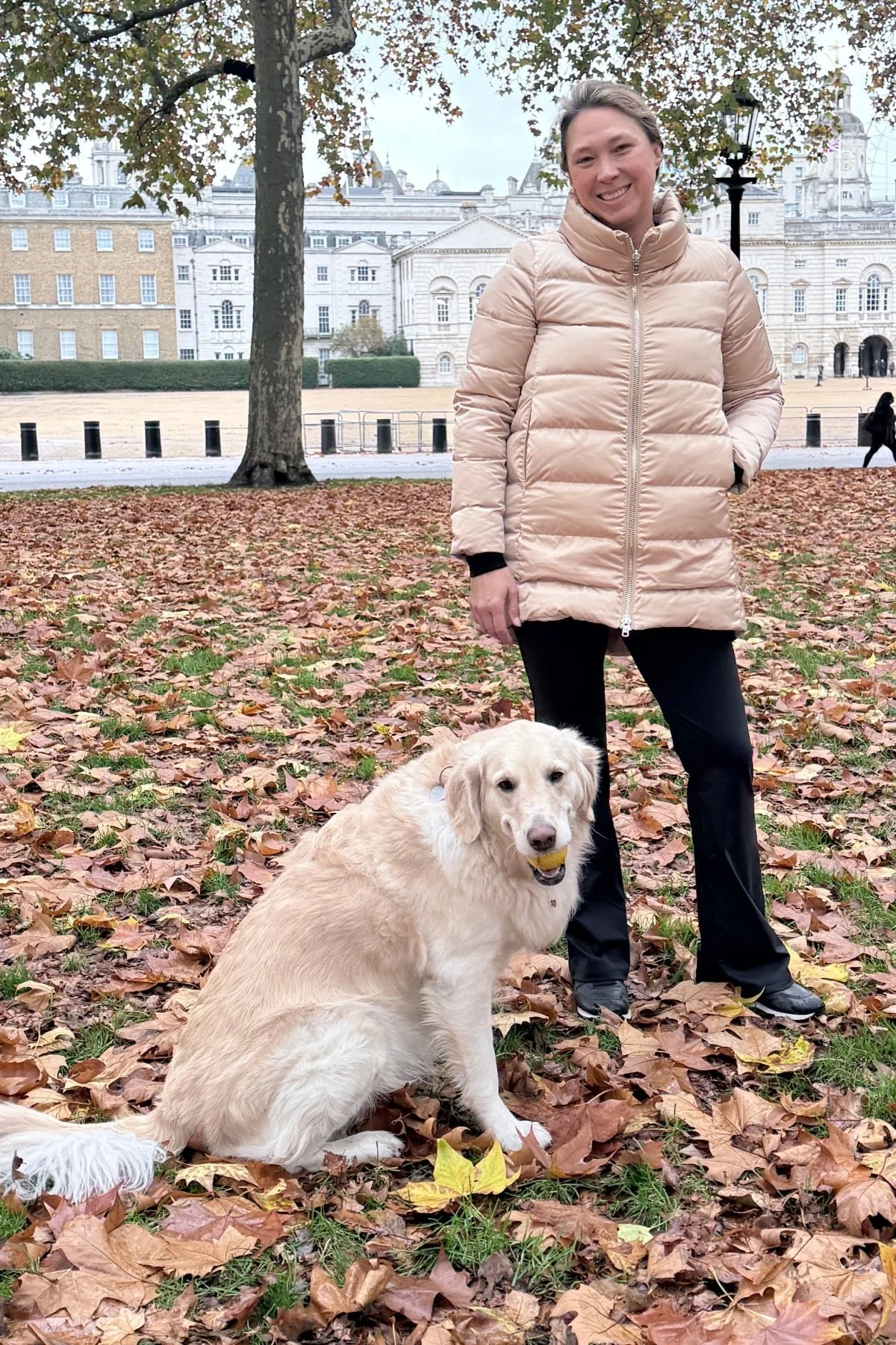 The Dorchester | Down Coat with Chunky Zipper | Taupe - Image 6