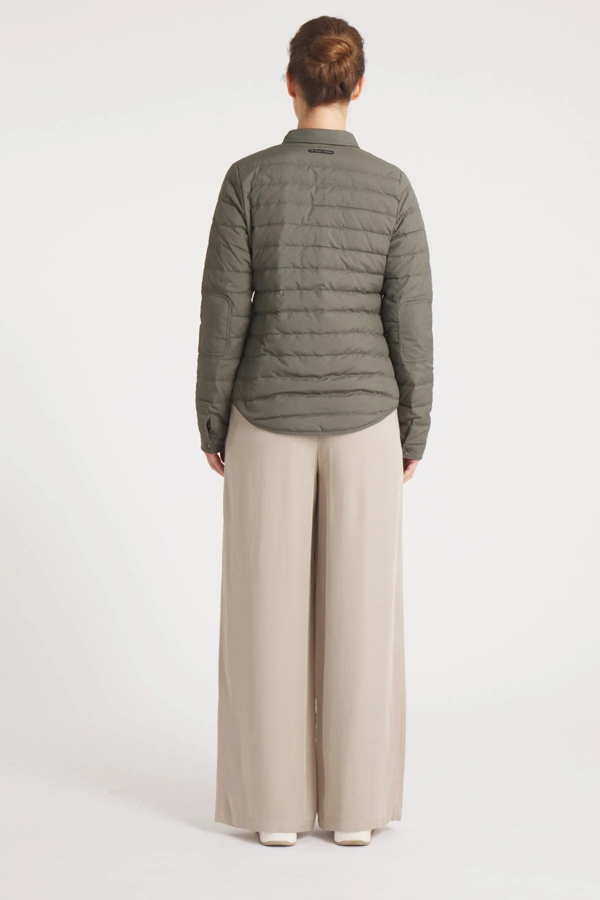 The Harrow Matte | Down Shirt | Olive Subtle Sparkles - Image 6