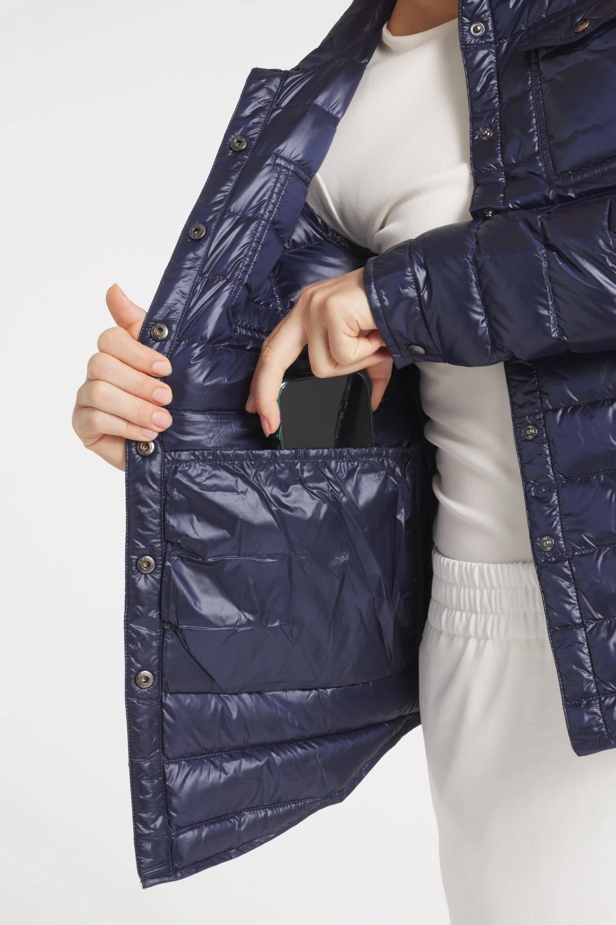 The Harrow Royale | Down Shirt | Blue Jean Print - Image 5