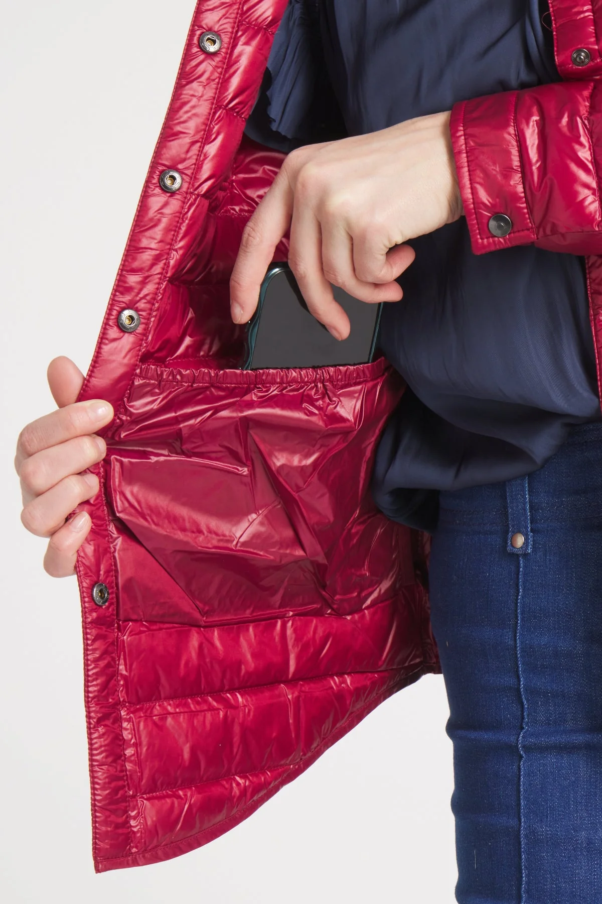 The Harrow Royale | Down Shirt | Bordeaux - Image 4