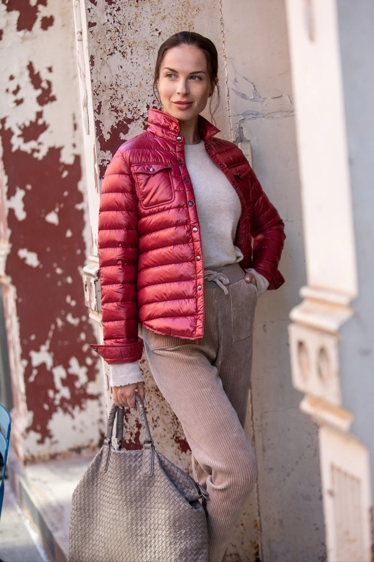 The Harrow Royale | Down Shirt | Bordeaux - Image 3