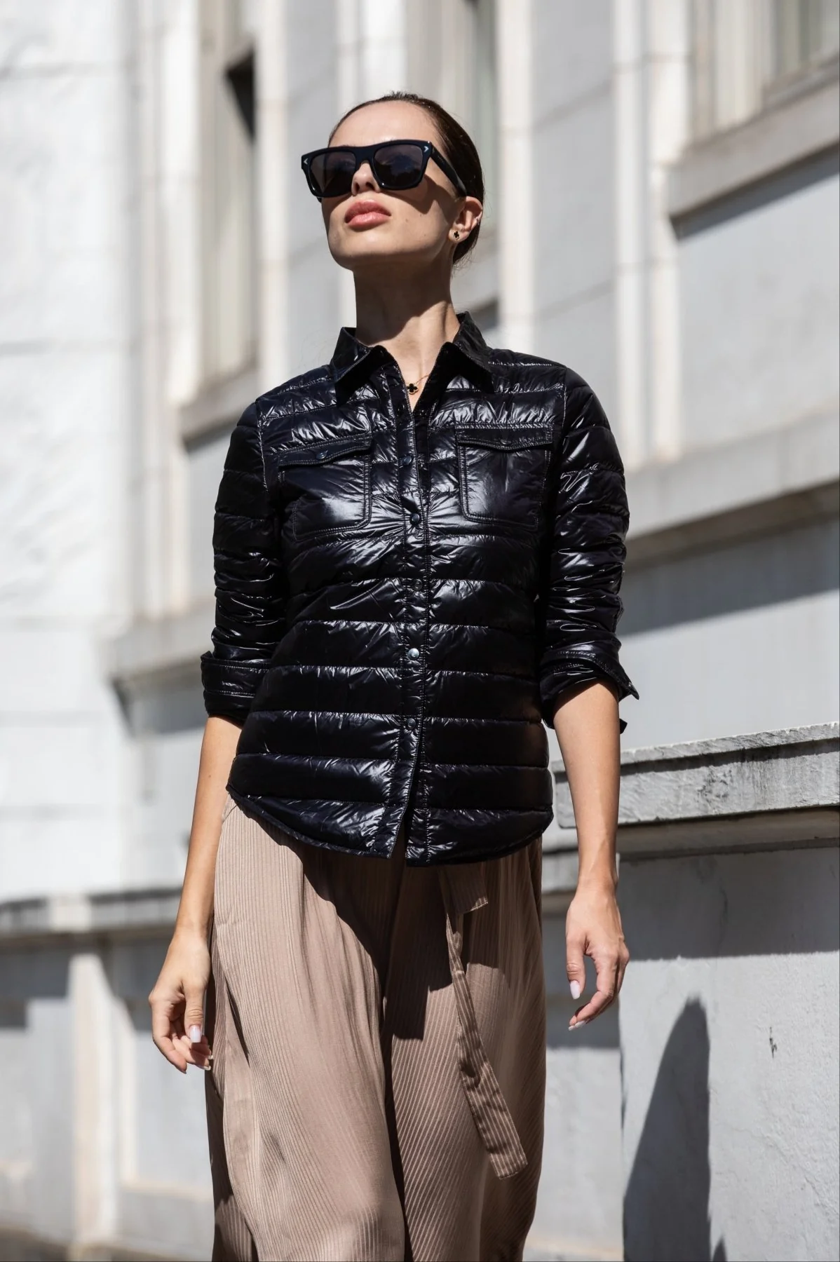 The Harrow Royale | Down Shirt | Midnight Black - Image 3