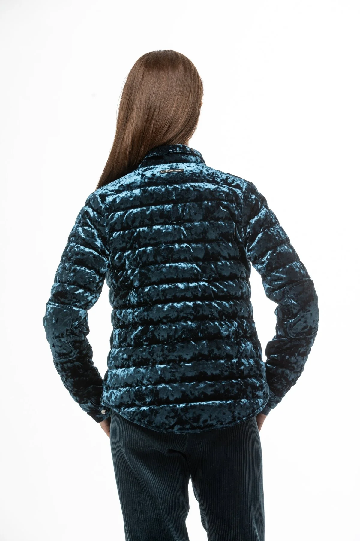 The Harrow Velour | Down Shirt | Indigo - Image 10