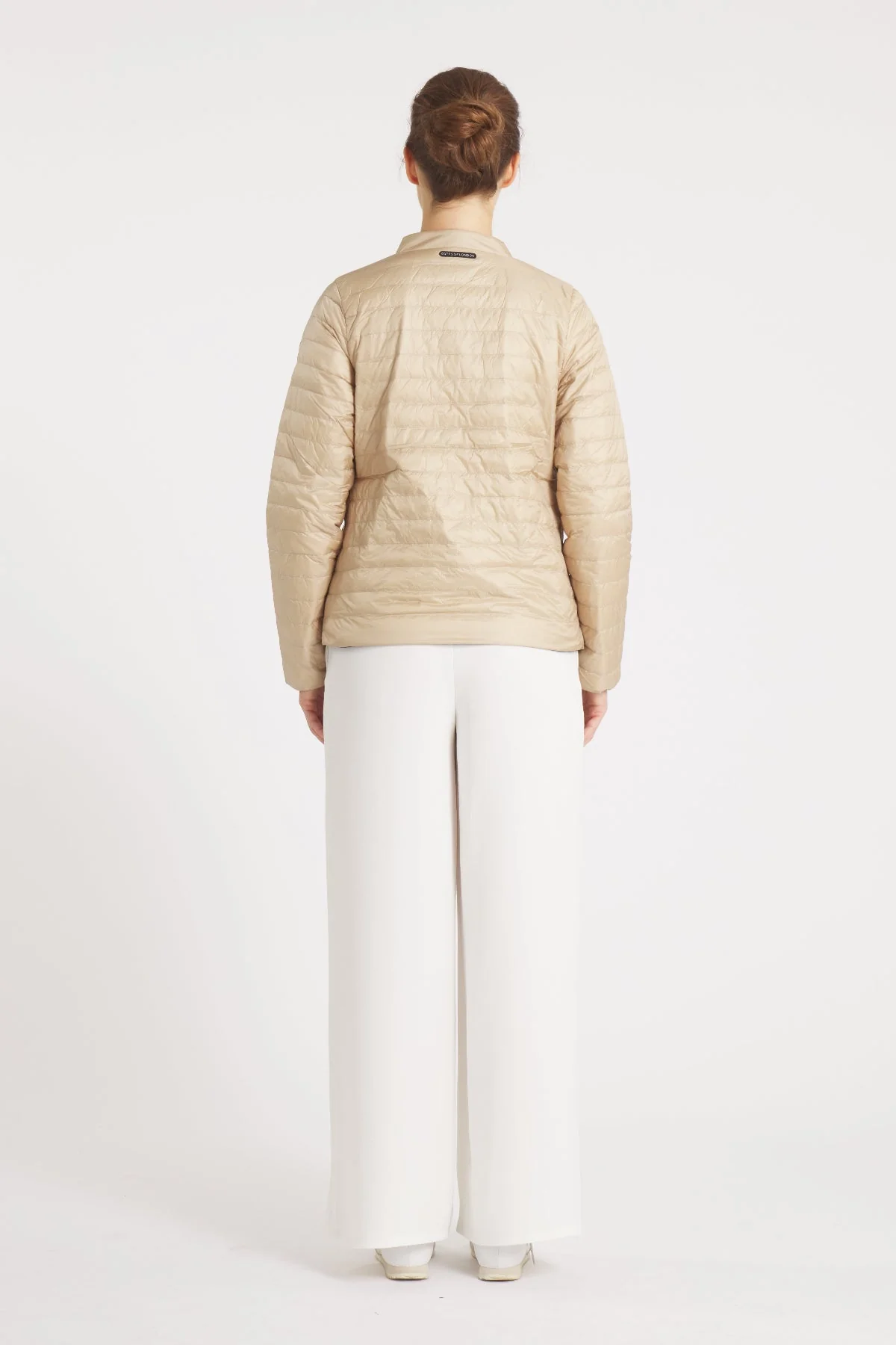 The Leicester in Matte | 2 in 1 Reversible Down Jacket | Camel / Ivory - Image 5