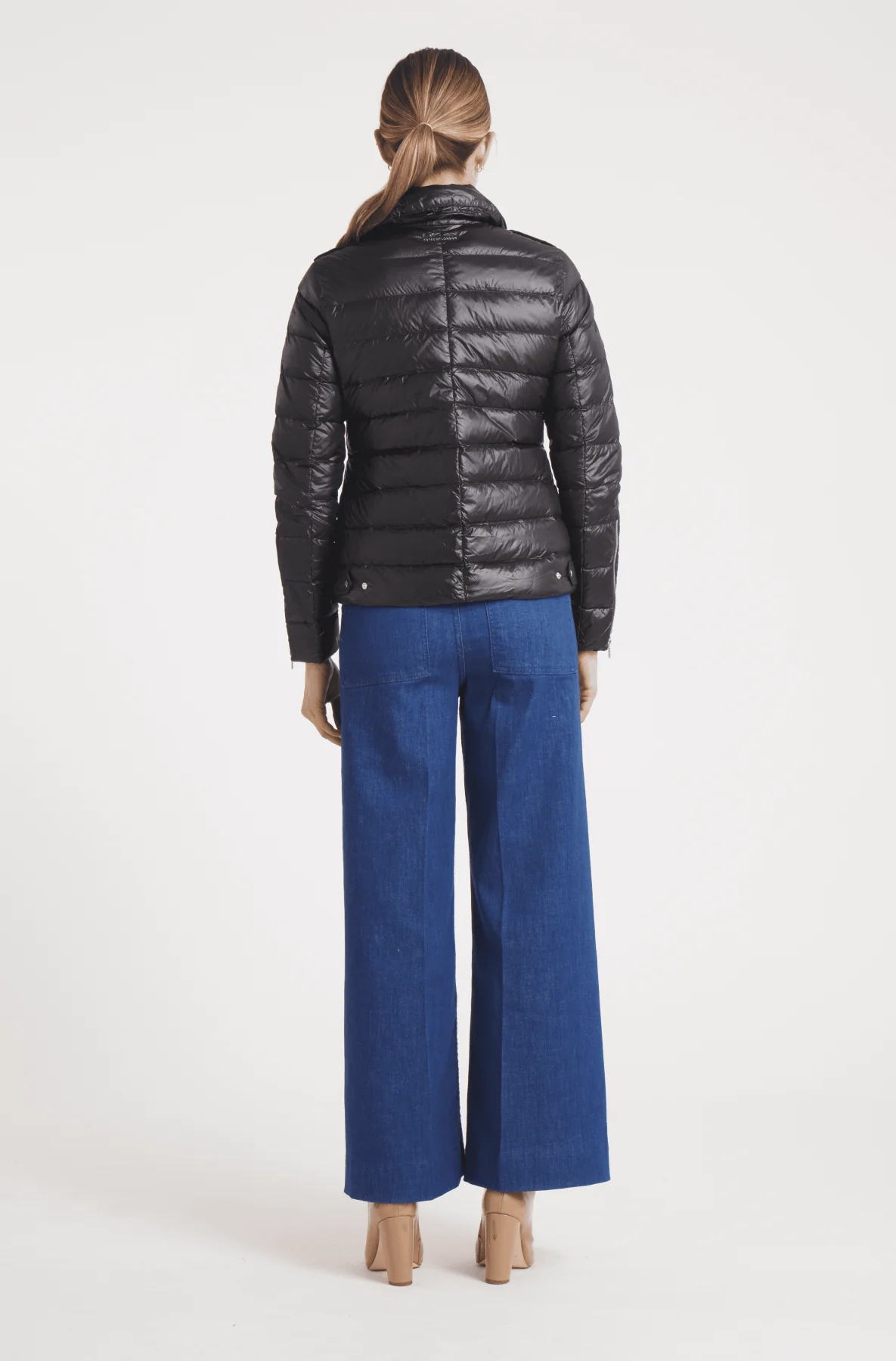 The Silverstone | Down Motorcycle Jacket | Midnight Black - Image 9