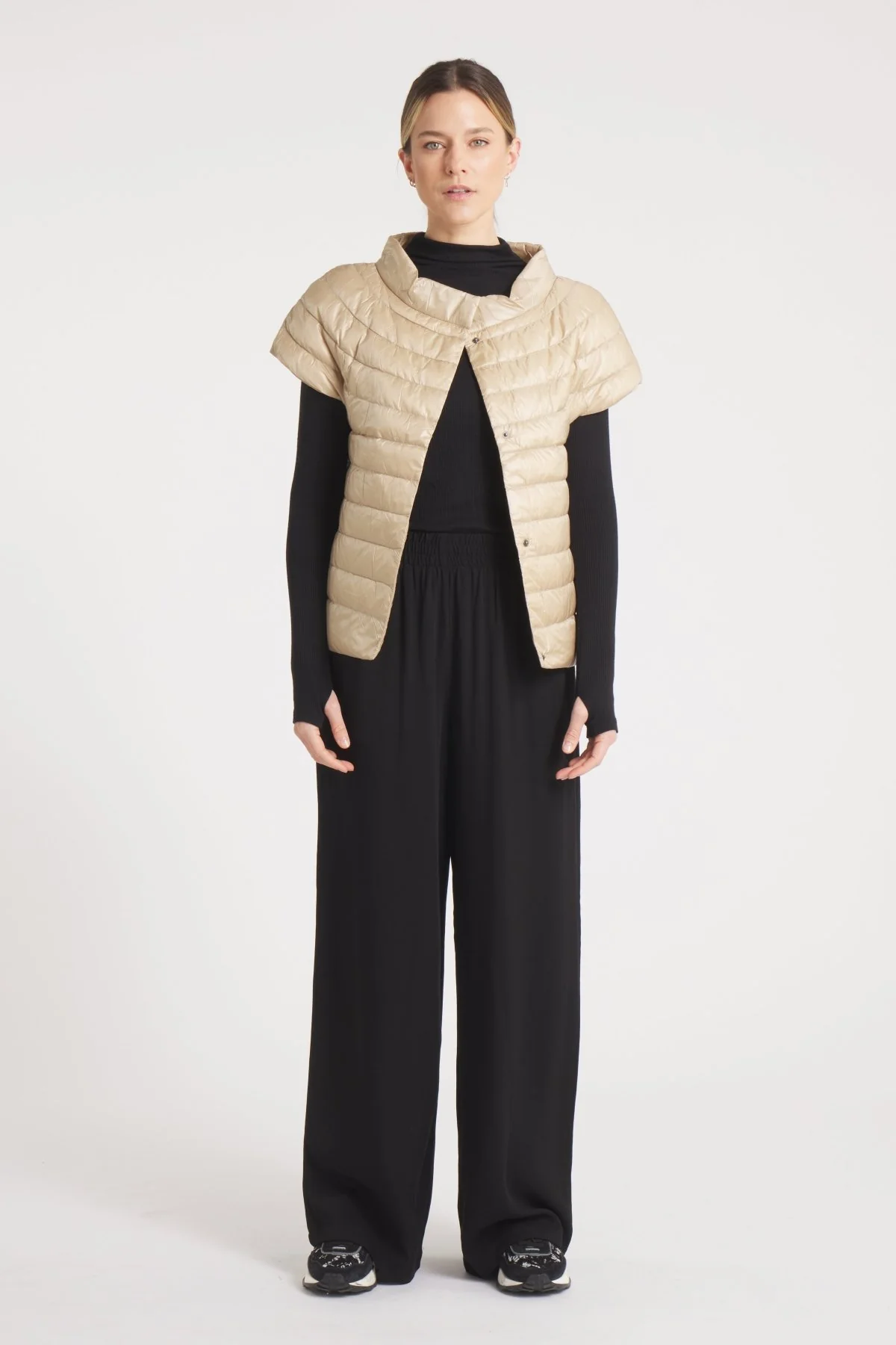 The St Barts | Down Vest | Taupe - Image 4