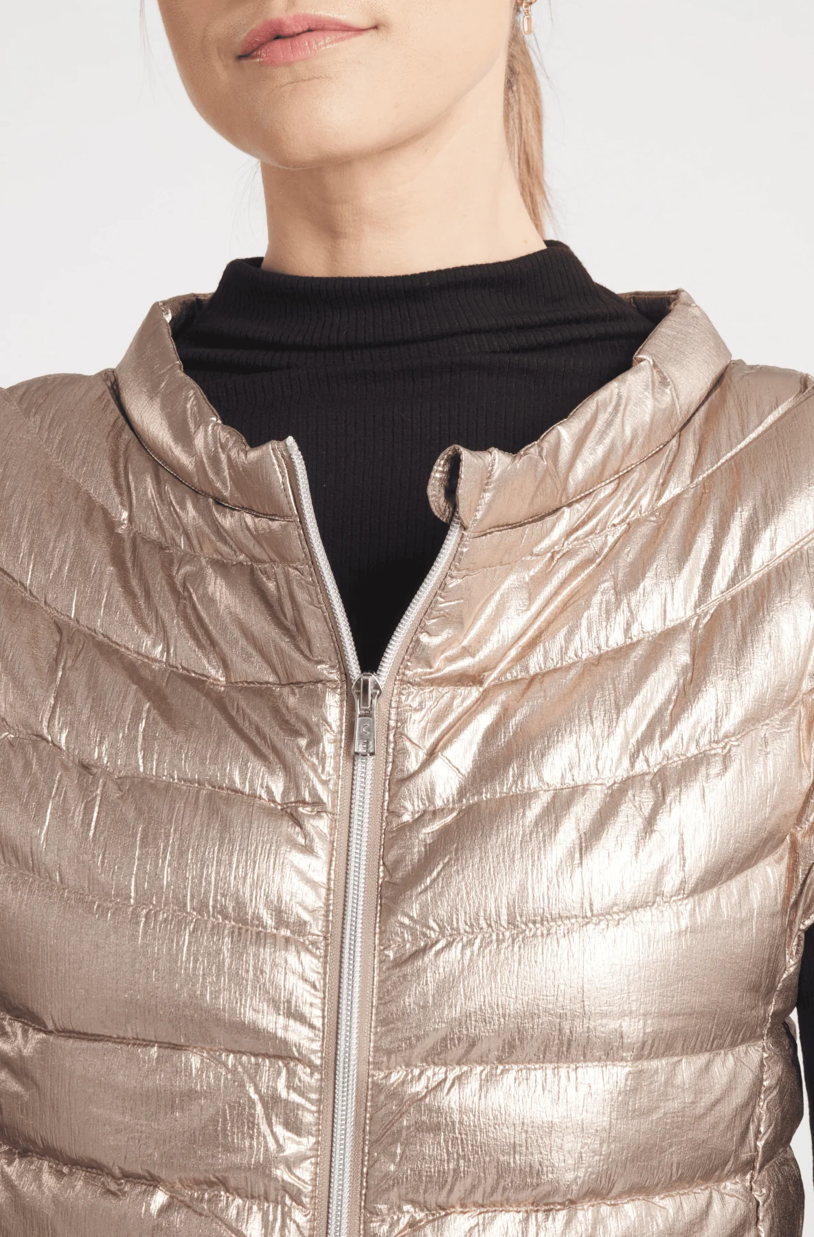 The St Ives | Down Vest Metallic Gold - Image 5