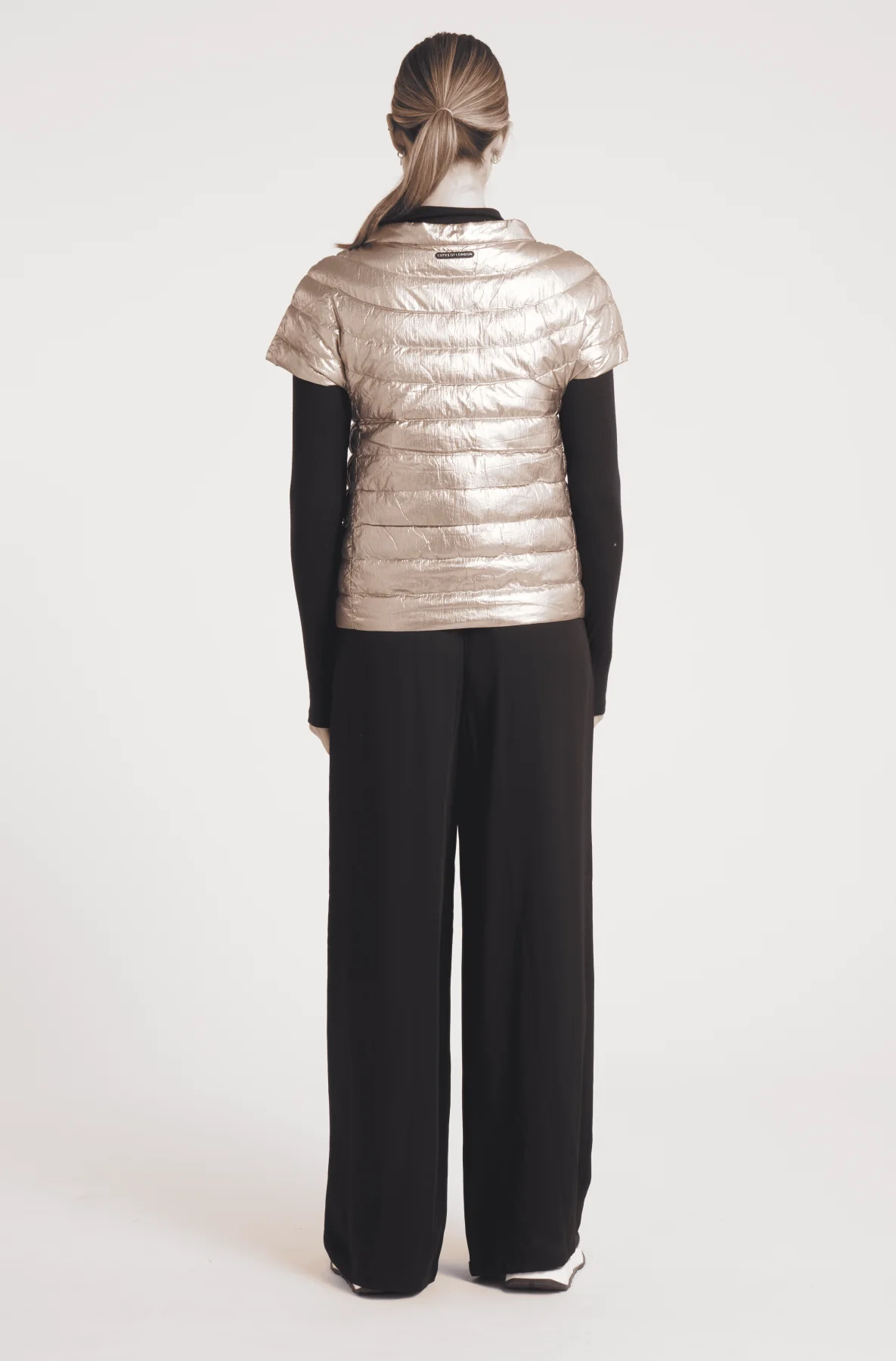 The St Ives | Down Vest Metallic Gold - Image 8