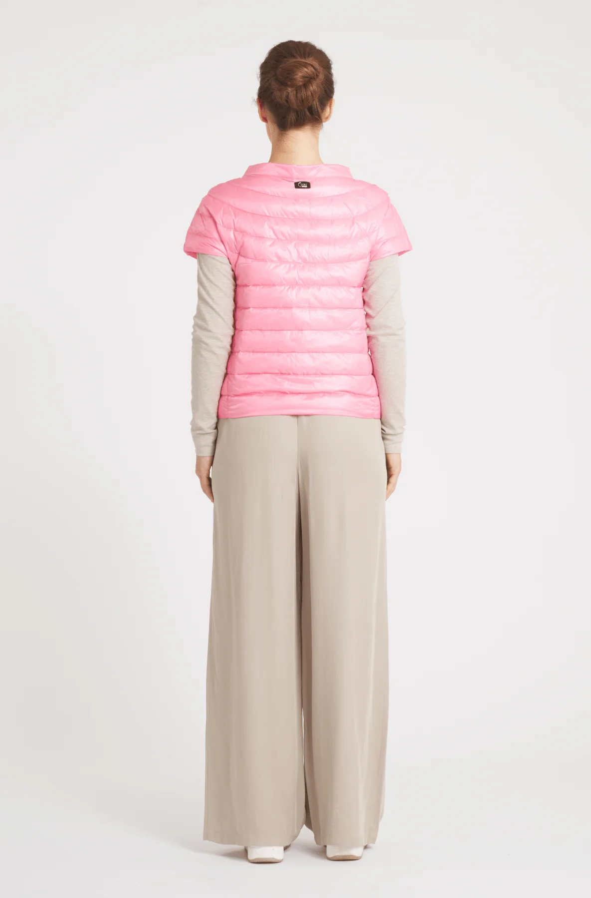 The St Ives | Down Vest | Bubble Gum Pink - Image 8